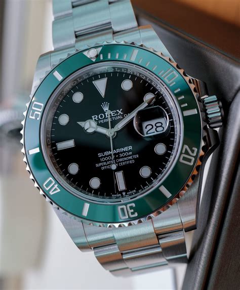 rolex diver green